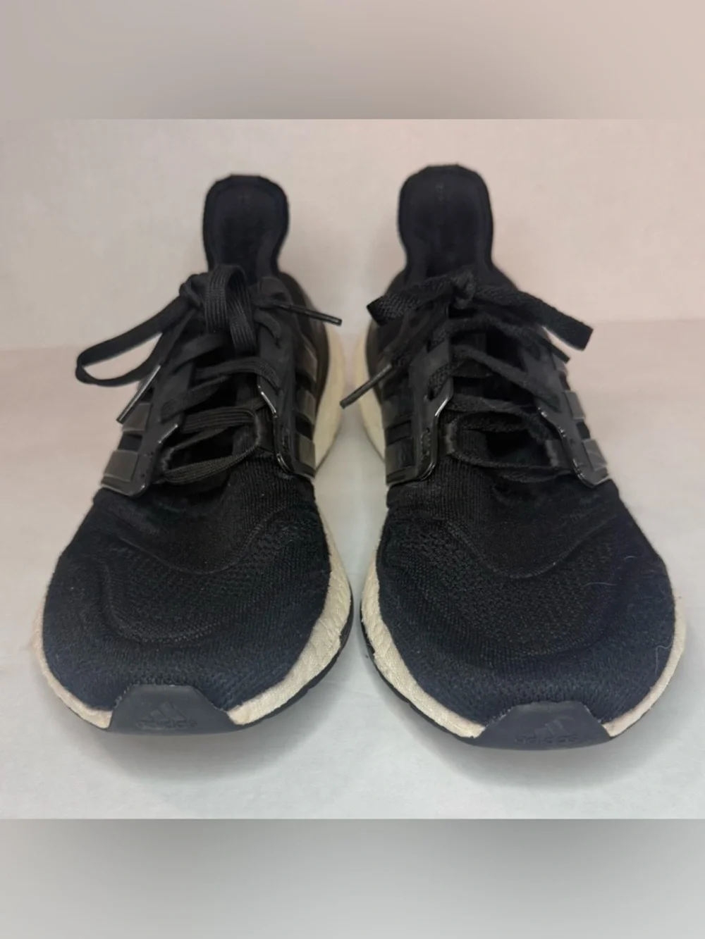 Adidas Women's Ultraboost 22 Running Shoes Black/Black/White Size 9.5